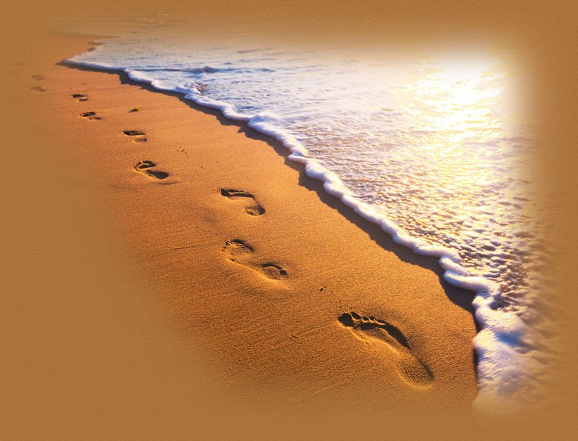 What Is The Message Of Footprints In The Sand