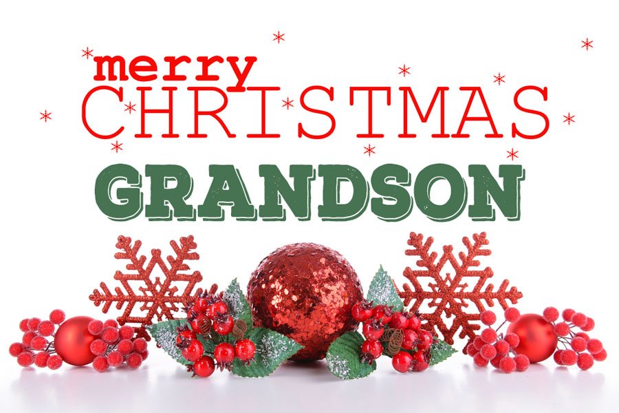 Printable Grandson Christmas Cards