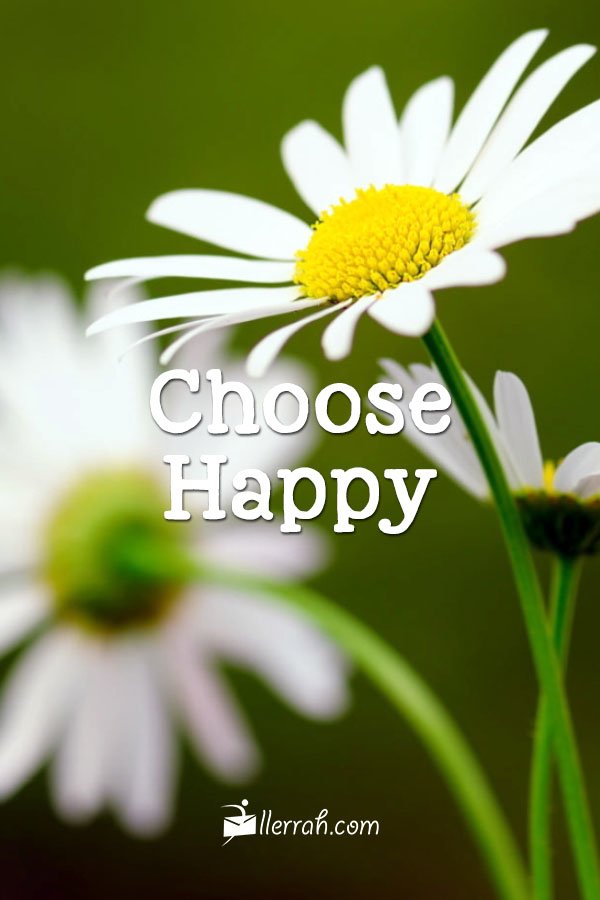 Choose happy life quote with modern background Vector Image