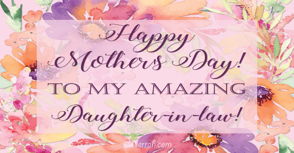 To my daughter in law on her deals first mother's day