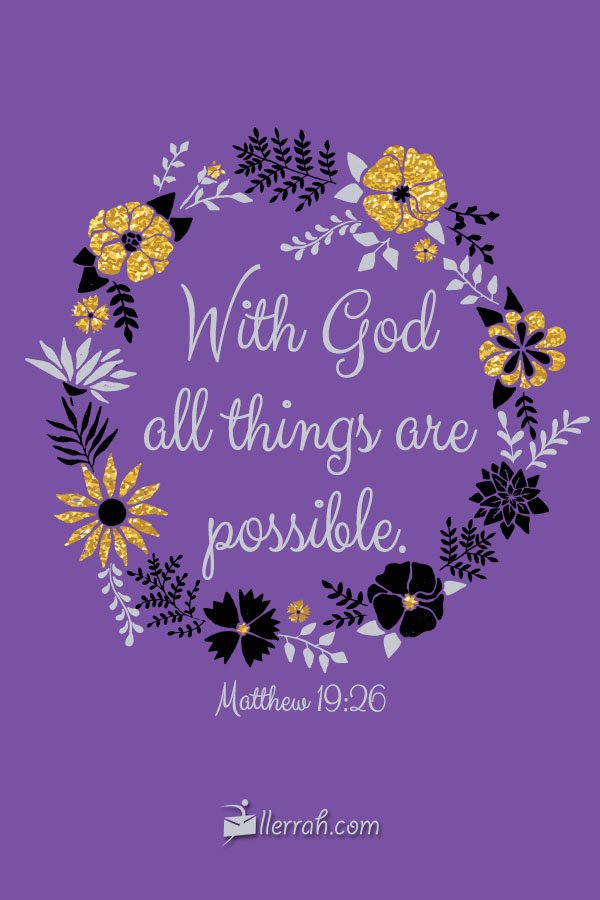 with god all things are possible wallpaper